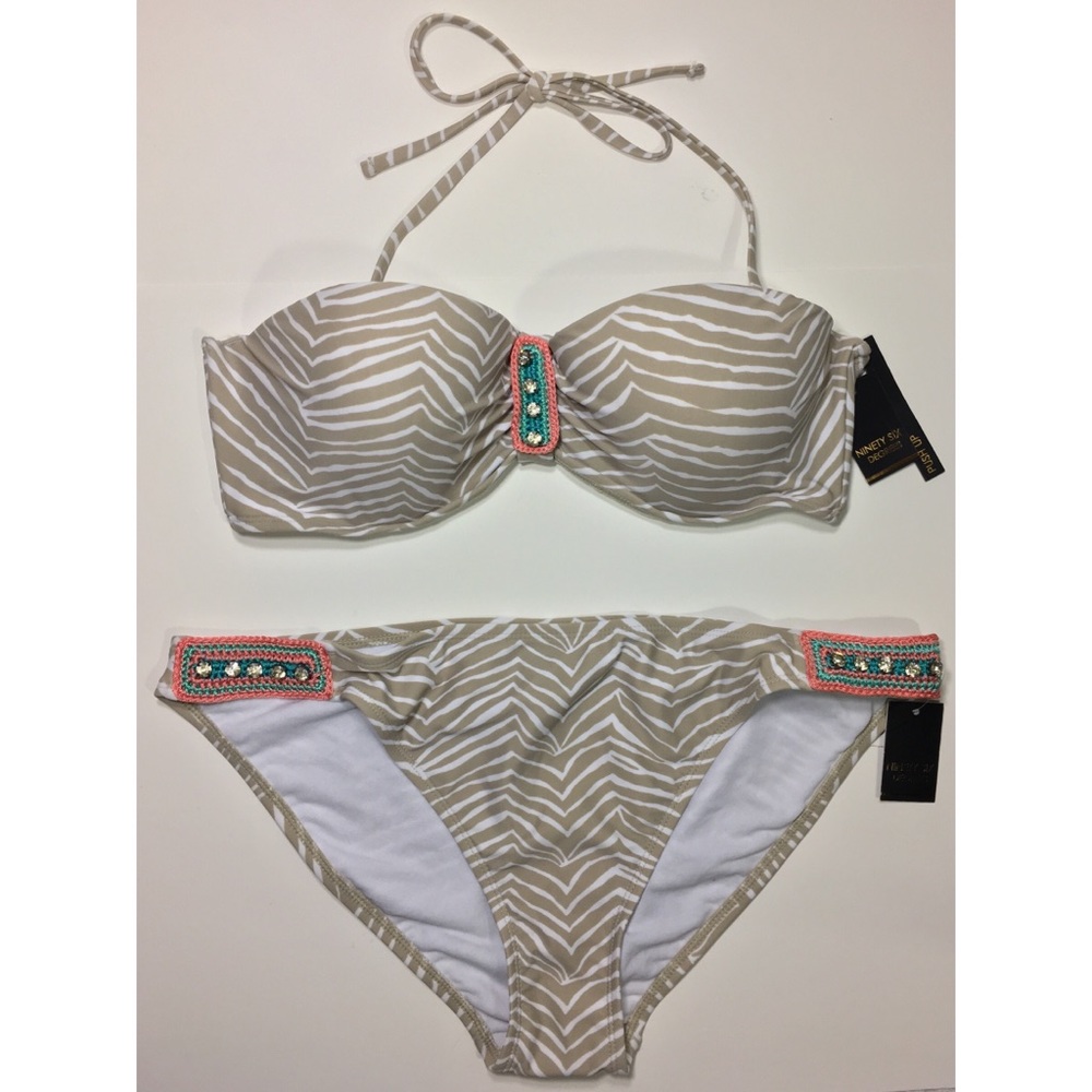 NWT Push Up Bikini Swimsuit 2 Piece - Size XL